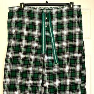 Faded Glory Green, Black, & White Sparkling Drawstring Lounge Pants